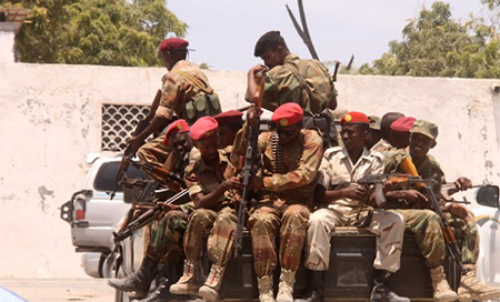 Asesinados dos militares somalíes en Mogadiscio